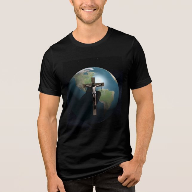 JESUS SAVES Tri-Blend SHIRT (Front)