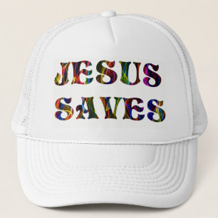 JESUS SAVES TRUCKER HAT