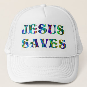 JESUS SAVES TRUCKER HAT