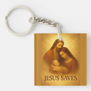 Jesus Saves unique christian gifts Christian Key Ring