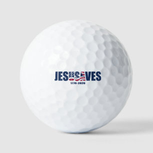 Jesus Saves USA Golf Balls