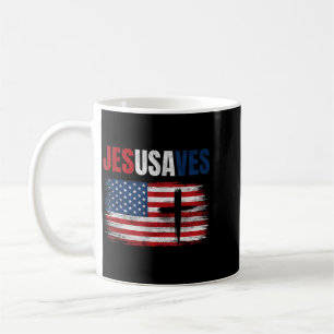 Jesus Saves Usa Jesusaves Christian Religious Coffee Mug