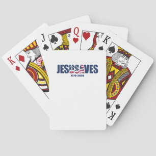 Jesus Saves USA Playing Cards