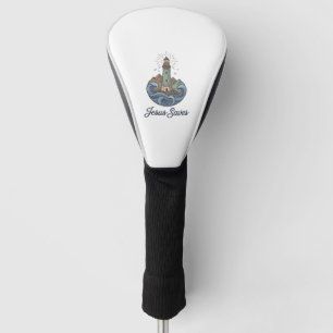 Jesus Saves Vintage Lighthouse Christian Shirt_1 Golf Head Cover