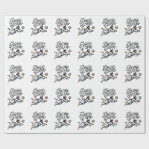 Jesus Saves Volleyball Vintage Christian Shirt Wrapping Paper