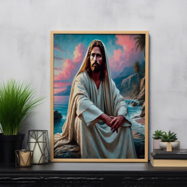 Jesus Saviour by Shore in Quiet Reflection Poster (Creator Uploaded)