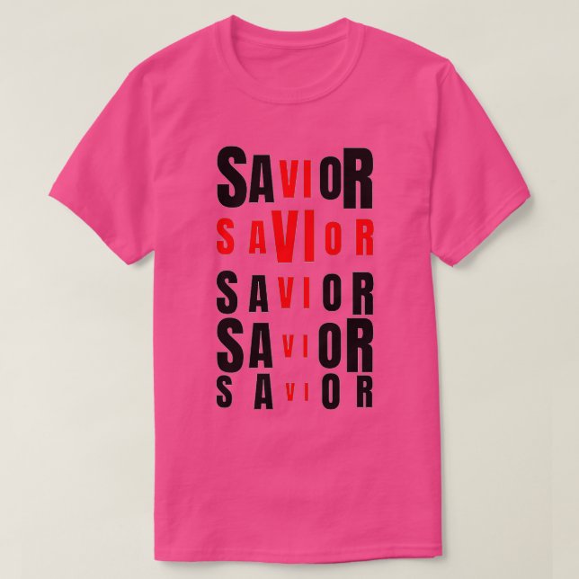 Jesus Saviour Cross T-Shirt (Design Front)