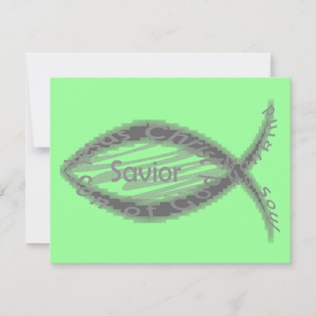 Jesus Saviour Fish Symbol (Front)