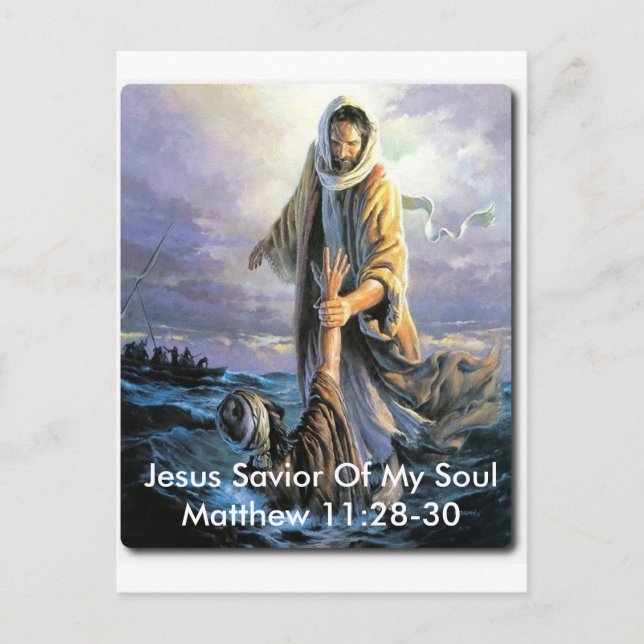 Jesus Saviour Of My Soul Postcard (Front)