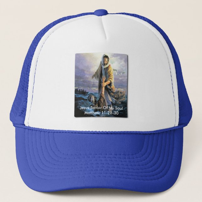 Jesus Saviour Of My Soul Trucker Hat (Front)