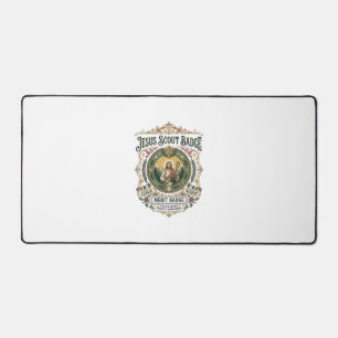 Jesus Scout Badge Merit Badge Jesus Scout Badge Me Desk Mat