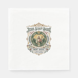 Jesus Scout Badge Merit Badge Jesus Scout Badge Me Napkin