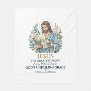 Jesus Scrapbooking Memory Keeping Mum Vintage Shir Fleece Blanket