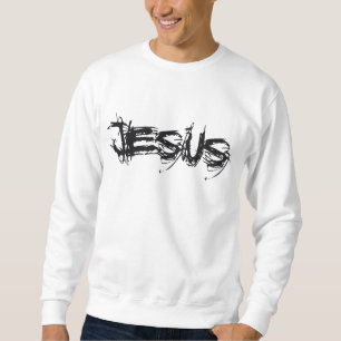 Jesus Scratch Noir Sweatshirt