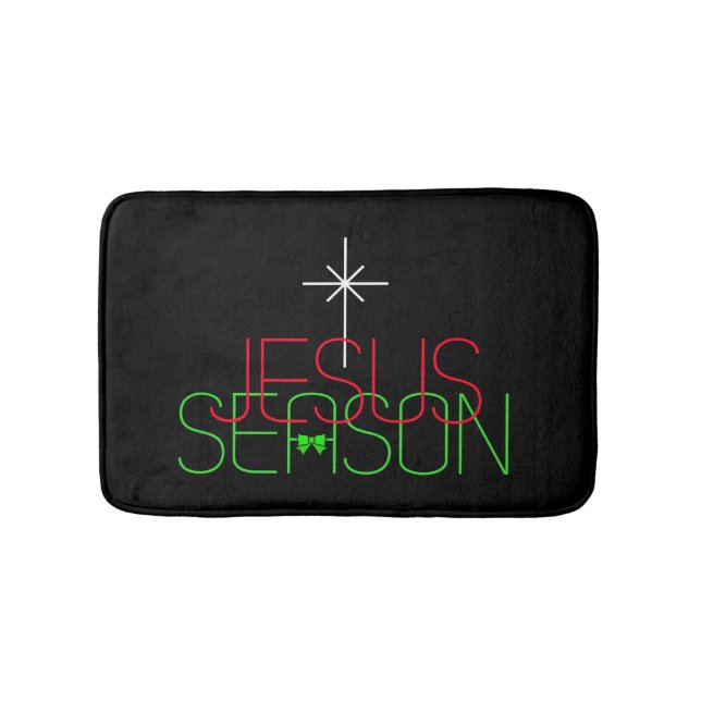 Jesus Season Bath Mat (Front)