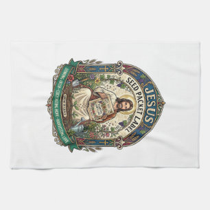 Jesus Seed Packet Label Jesus Seed Packet Christia Tea Towel