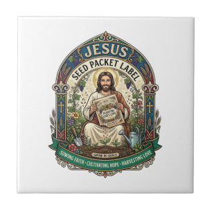 Jesus Seed Packet Label Jesus Seed Packet Christia Tile