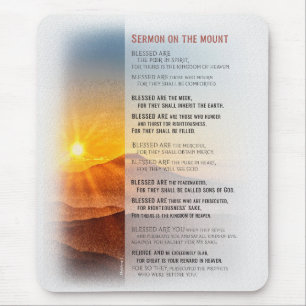 Jesus' Sermon on the Mount - Matthew 5 Mouse Mat