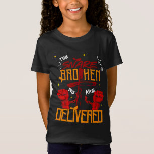 Jesus Set Me Free Christian Spiritual Believe Girl T-Shirt