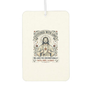 Jesus Sewing Quilting Shirt Christian Graphic_1 Car Air Freshener
