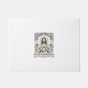 Jesus Sewing Quilting Shirt Christian Graphic_1 Doormat
