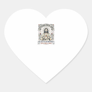 Jesus Sewing Quilting Shirt Christian Graphic_1 Heart Sticker