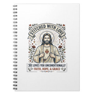 Jesus Sewing Quilting Shirt Christian Graphic_1 Notebook
