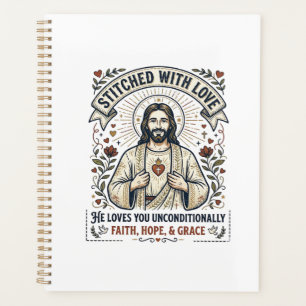 Jesus Sewing Quilting Shirt Christian Graphic_1 Planner