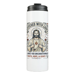 Jesus Sewing Quilting Shirt Christian Graphic_1 Thermal Tumbler