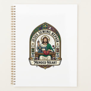 Jesus Sewing Repair Mended Heart Jesus Sewing Repa Planner