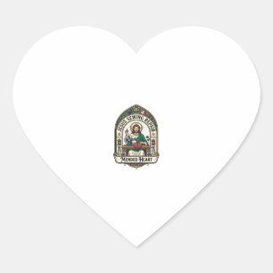 Jesus Sewing Repair Mended Heart Jesus Sewing Repa Sticker