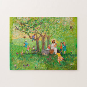 Jesus Shares Communion with Children Puzzle