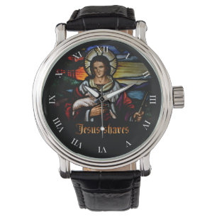 Jesus Shaves Watch Face