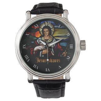Jesus Shaves Watch Face