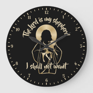 Jesus Shepherd Large Clock