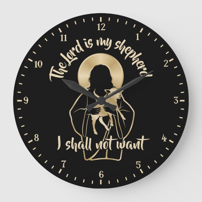 Jesus Shepherd Large Clock (Front)
