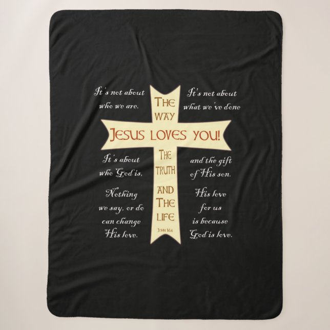 Jesus Sherpa Blanket (Front)