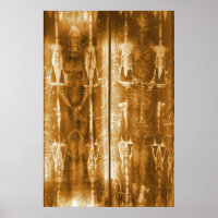 Jesus Shroud of Turin Negative Image Front & Back