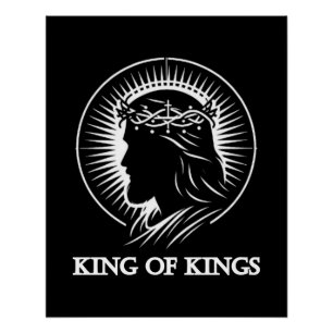 Jesus silhouette King of kings Poster