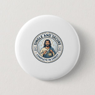 Jesus Singleness Waiting Season Shirt Faith Based  6 Cm Round Badge
