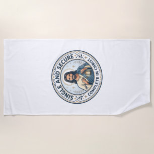 Jesus Singleness Waiting Season Shirt Faith Based Beach Towel