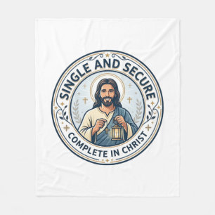 Jesus Singleness Waiting Season Shirt Faith Based Fleece Blanket
