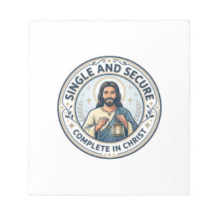 Jesus Singleness Waiting Season Shirt Faith Based  Notepad