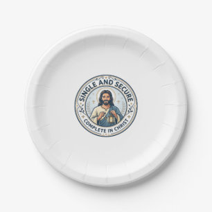 Jesus Singleness Waiting Season Shirt Faith Based Paper Plate