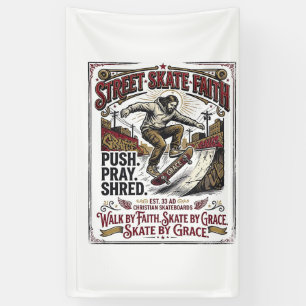 Jesus Skate Longboard Shirt Christian Banner
