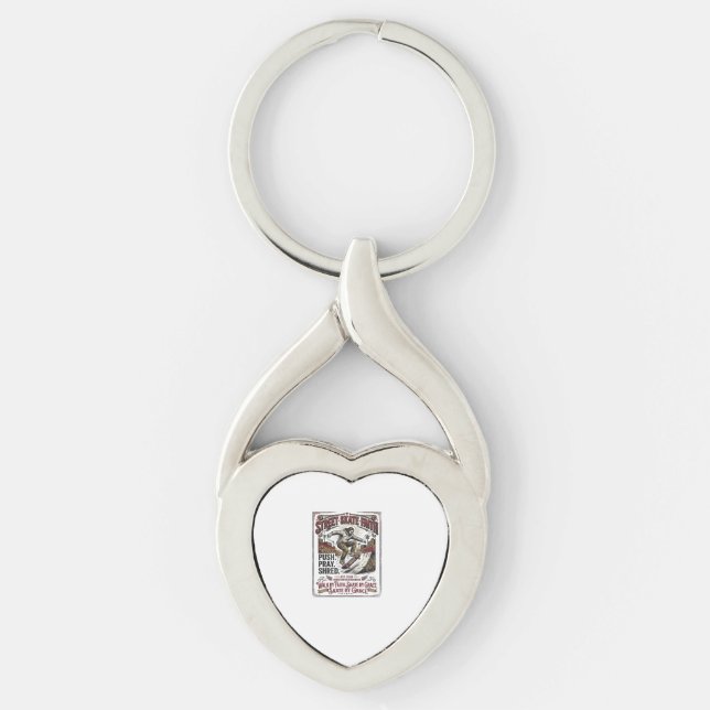 Jesus Skate Longboard Shirt Christian Key Ring (Front)