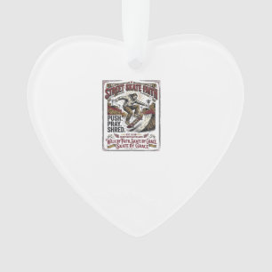 Jesus Skate Longboard Shirt Christian Ornament