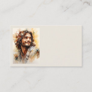 Jesus Smiling Business Cards