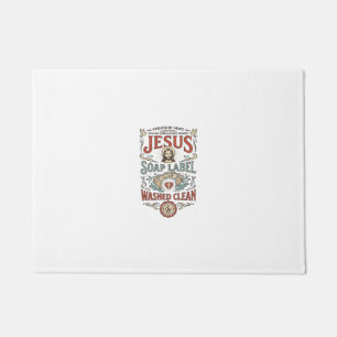 Jesus Soap Label Washed Clean Jesus Soap Washed Cl Doormat