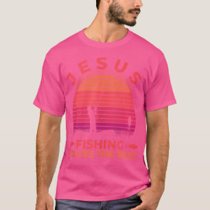Jesus Solves Half My Problems Fishing The Rest Fis T-Shirt